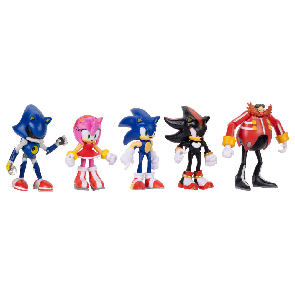 Cinco figuras de Sonic The Hedgehog de 6 cm: Sonic, Amy, Shadow, Metal Sonic y Dr. Eggman - 5