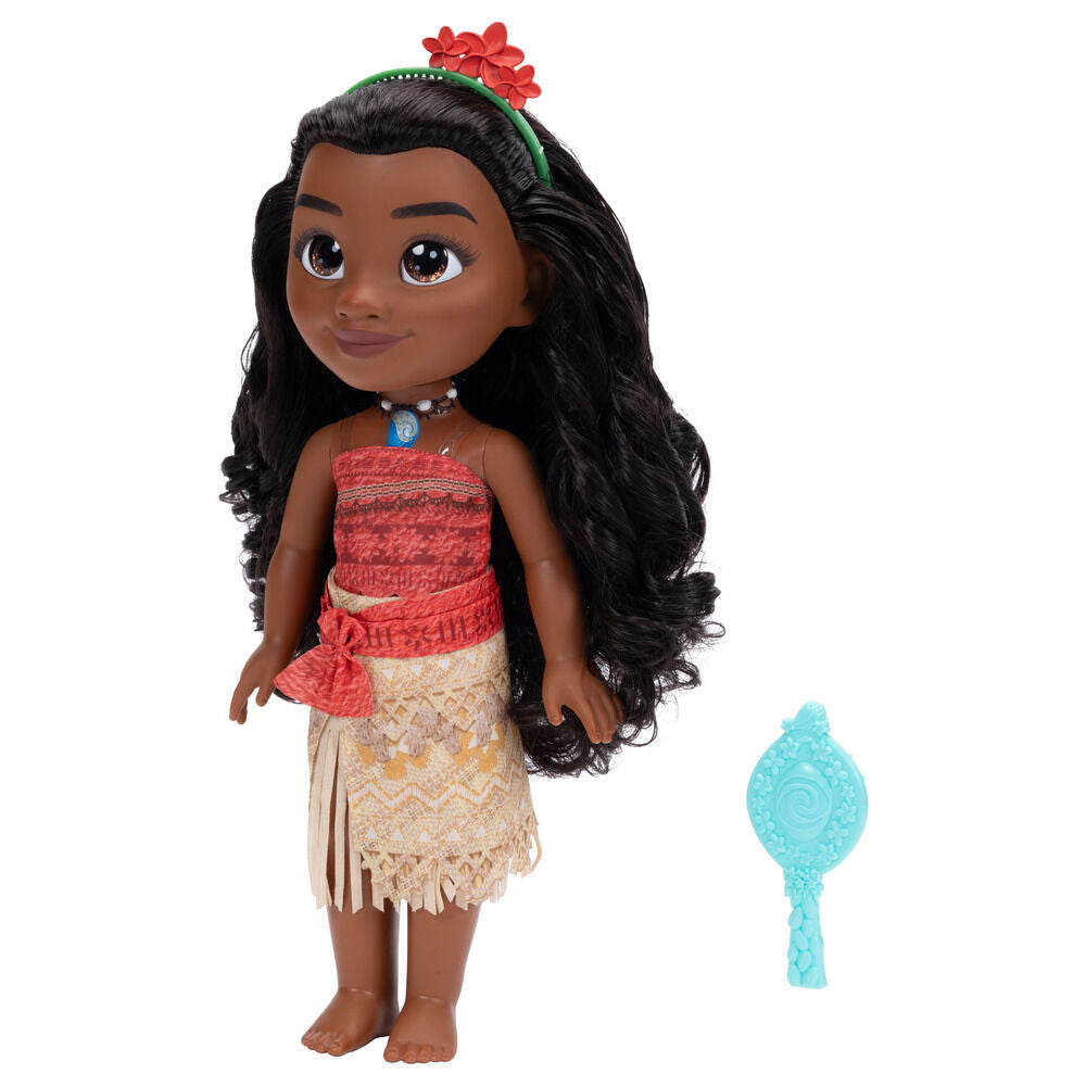Muñeca Vaiana de Moana 2 Disney de 38 cm con diadema floral y accesorio azul - 3