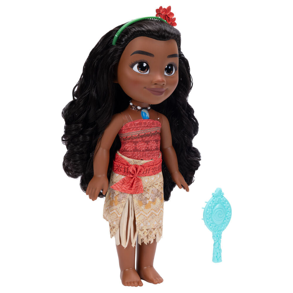 Muñeca Vaiana de Moana 2 Disney de 38 cm con diadema floral y accesorio azul - 5