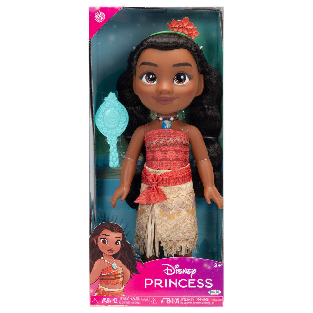 Muñeca Vaiana de Moana 2 Disney de 38 cm con diadema floral y accesorio azul - 2