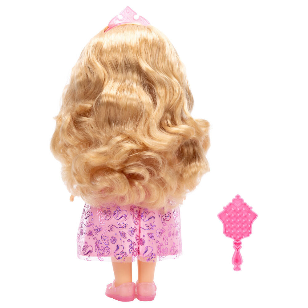 Muñeca Aurora de Disney con vestido rosa, tiara y espejo - 5