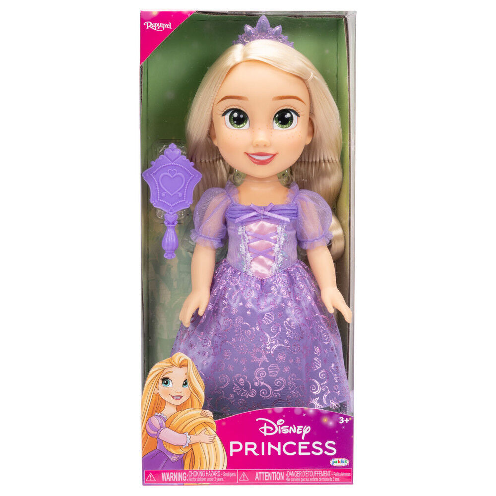 Muñeca Rapunzel de Disney Enredados con vestido morado y cepillo - 2