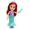 Muñeca Ariel de La Sirenita con tiara lila y cola turquesa