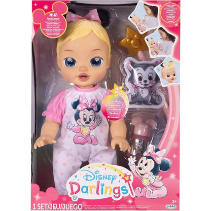 Muñeca interactiva Minnie Disney Darlings de 30 cm con conjunto rosa - 3