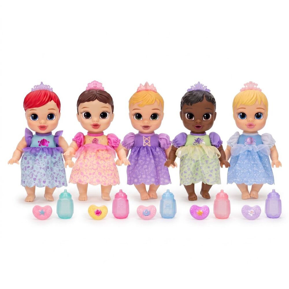 Muñecas bebé Princesas Disney de 30 cm con vestidos y coronas