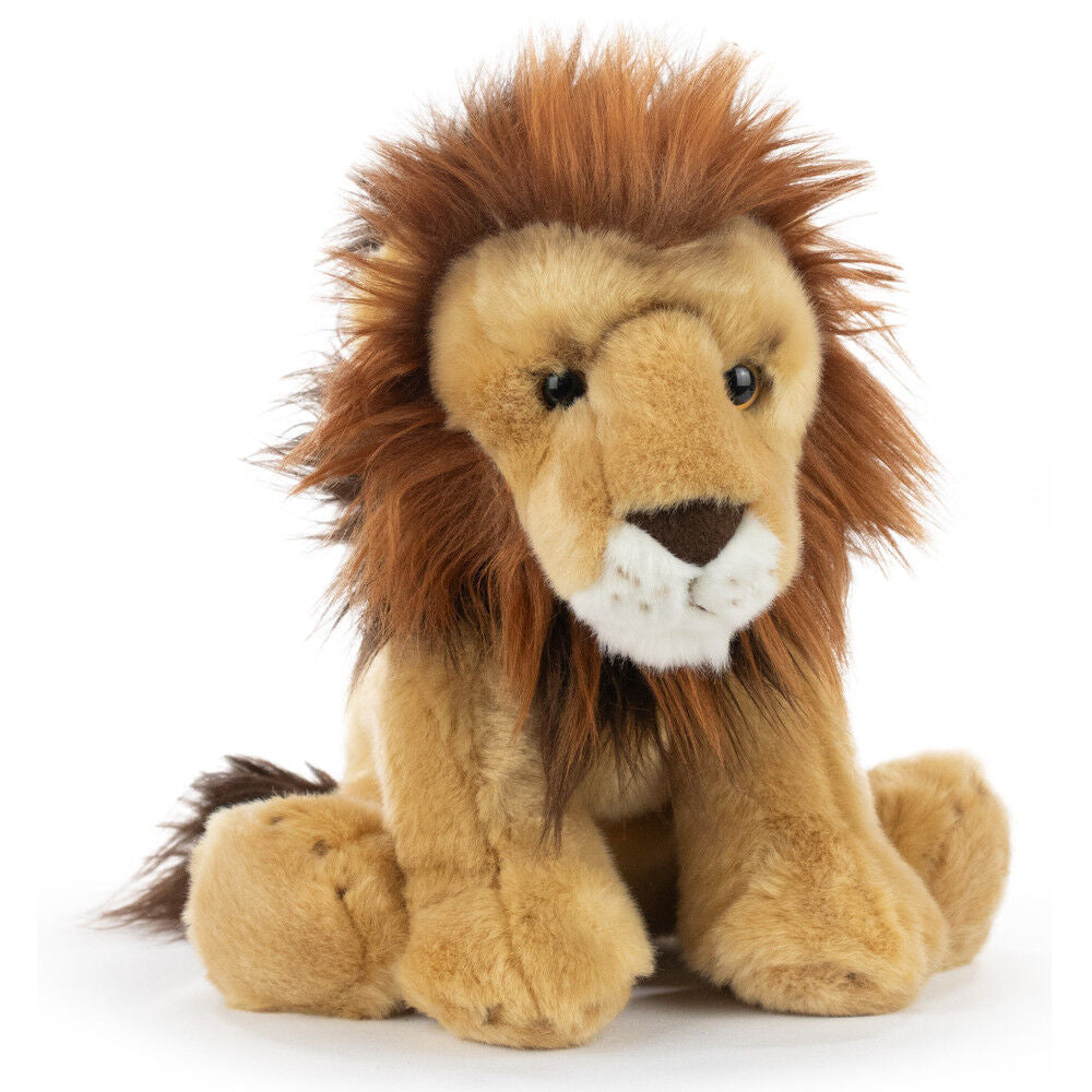 Peluche de león BARRADO de 25 cm con melena marrón