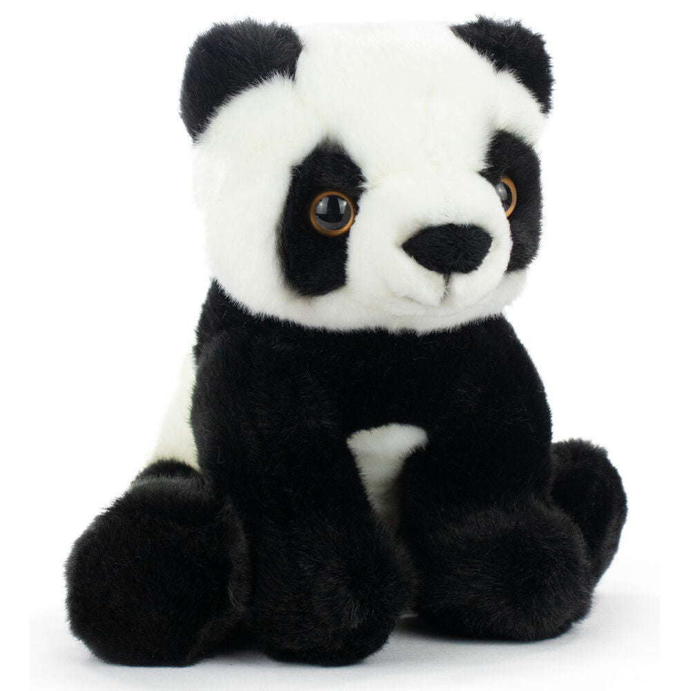 Peluche panda BARRADO blanco y negro sentado