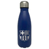 Botella azul de acero inoxidable con escudo del FC Barcelona