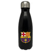 Botella negra de acero inoxidable del FC Barcelona con escudo