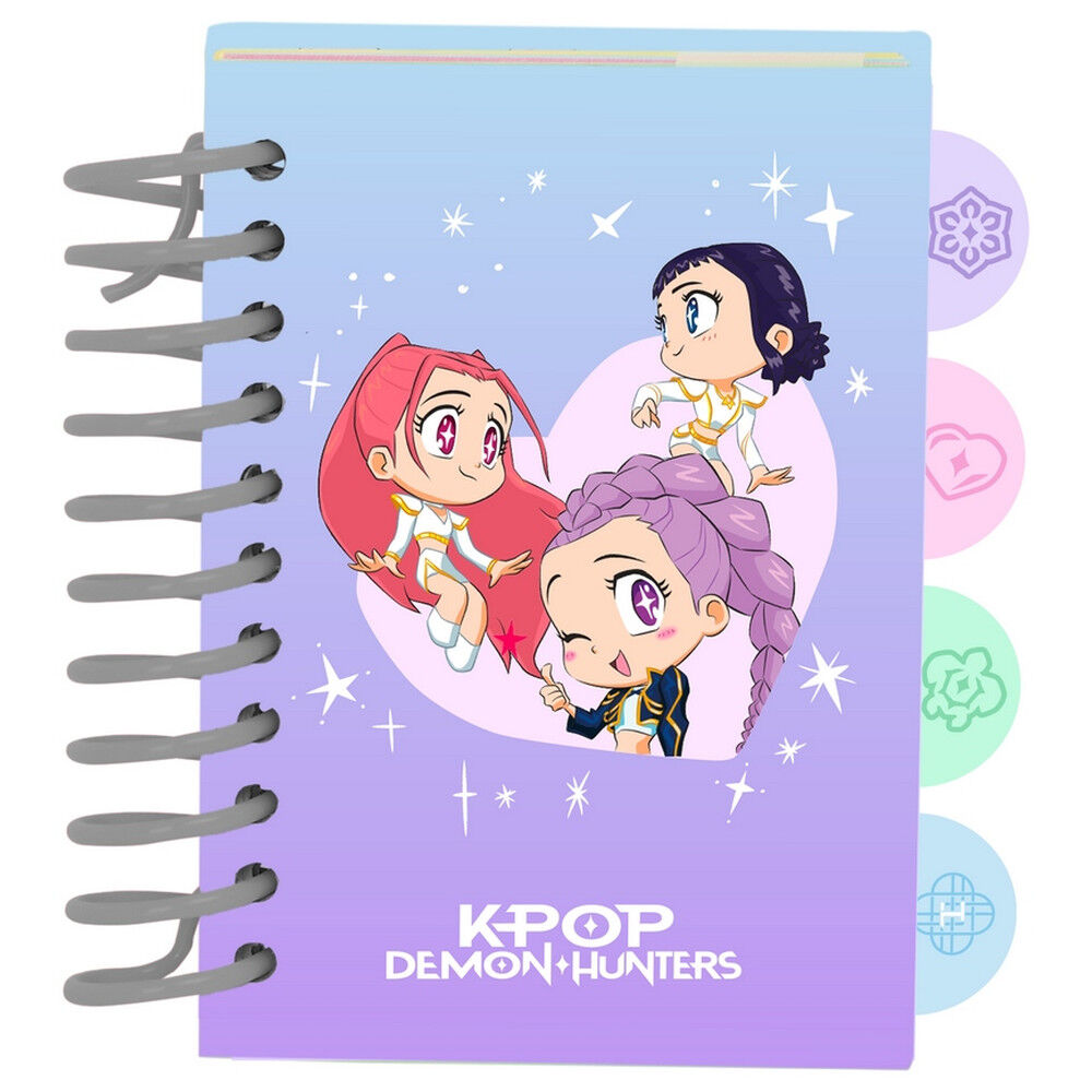Bloc de notas A7 SAFTA KPop Demon Hunters Chibi