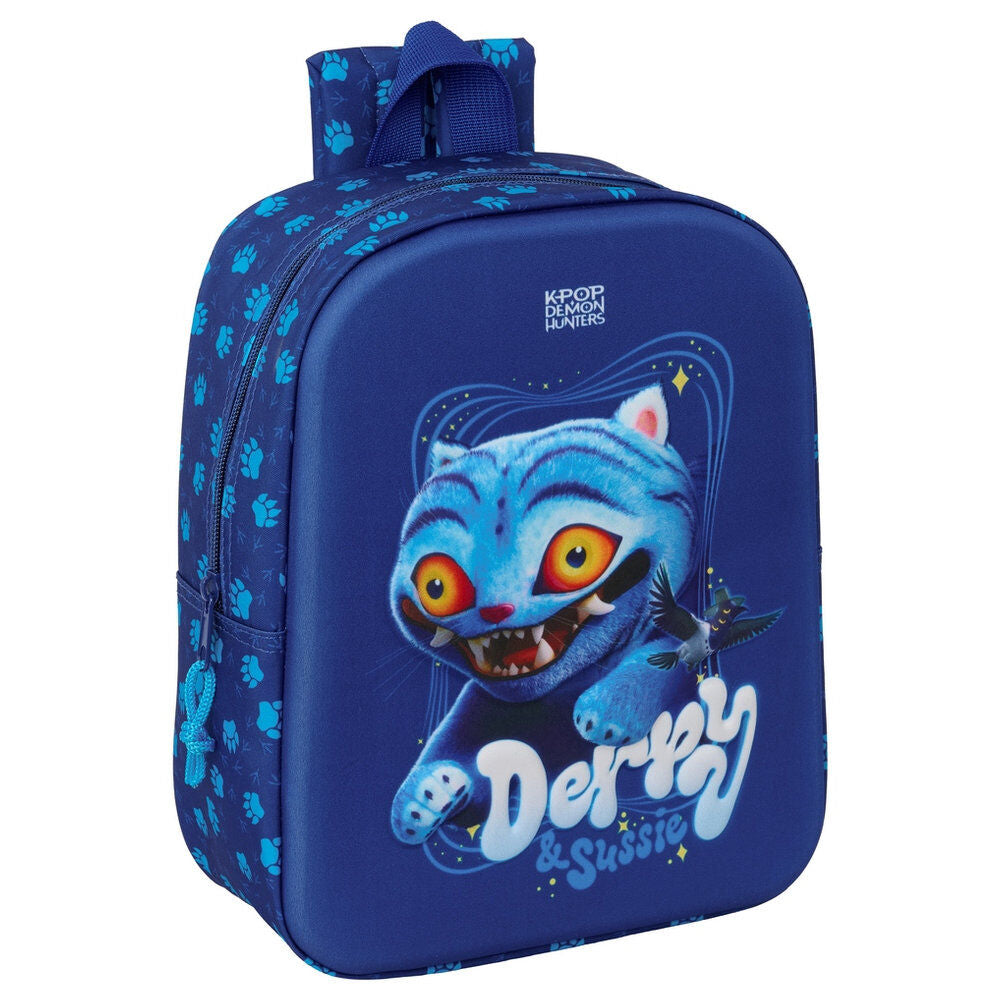Mochila azul 3D de Derpy de KPop Demon Hunters