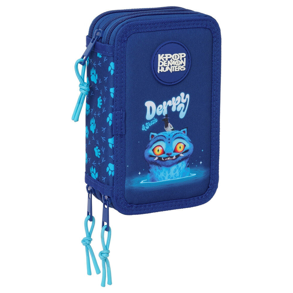 Plumier triple azul SAFTA de Derpy KPop Demon Hunters