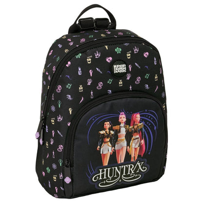Mochila negra K-Pop Demon Hunters HUNTR/X de 30 cm