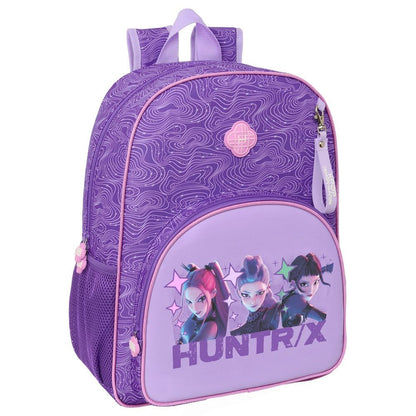 Mochila morada SAFTA KPop Demon Hunters HUNTRIX 42 cm