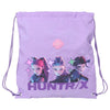 Saco lila SAFTA HUNTRIX de Kpop Demon Hunters con tres personajes