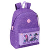 Mochila morada SAFTA Kpop Demon Hunters con diseño de Huntrix