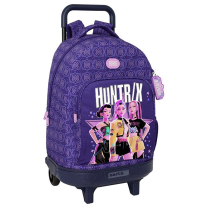 Trolley mochila morado SAFTA de Kpop Demon Hunters con diseño Huntrix