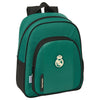 Mochila escolar Real Madrid SAFTA verde y negra de 34 cm