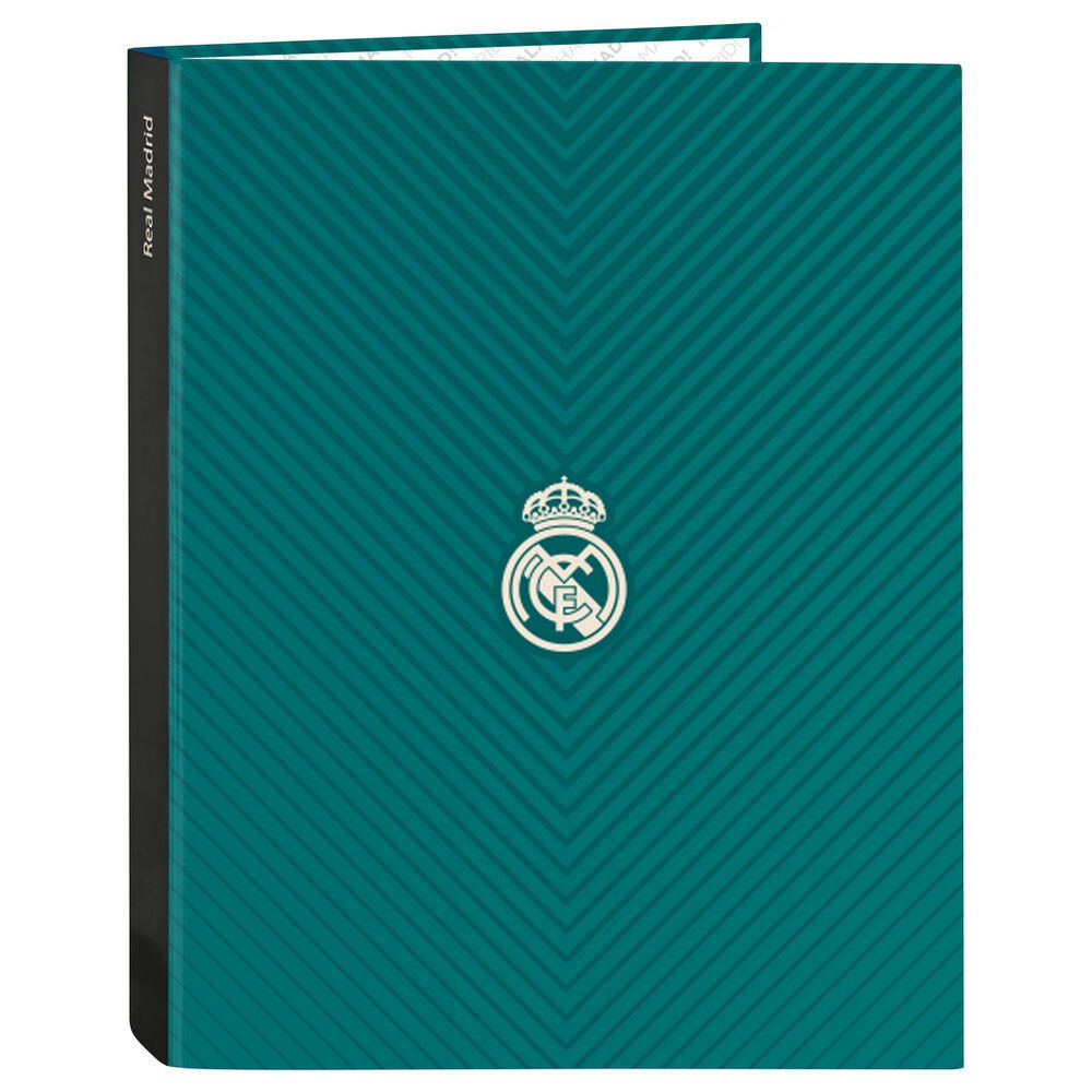 Carpeta SAFTA Real Madrid verde con cuatro anillas