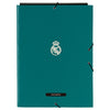Carpeta de 3 solapas Real Madrid SAFTA en verde azulado