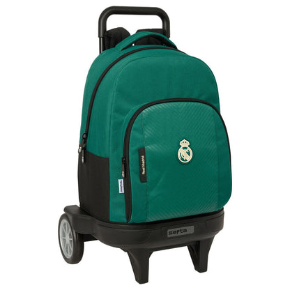 Trolley mochila SAFTA Real Madrid verde y negro con carro