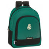 Mochila escolar Real Madrid SAFTA verde y negra de 42 cm