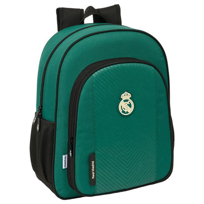 Mochila Real Madrid SAFTA verde de 38 cm con bolsillo frontal