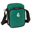 Bandolera verde del Real Madrid SAFTA con escudo y correa negra ajustable