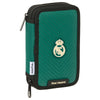 Plumier doble Real Madrid SAFTA verde con dos compartimentos