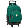 Trolley escolar SAFTA del Real Madrid en verde y negro