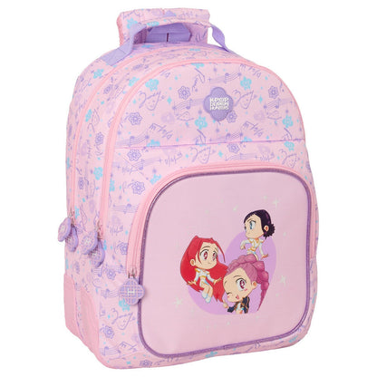 Mochila rosa chibi KPOP DEMON HUNTERS de 42 cm