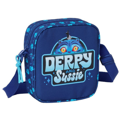 Bandolera azul Derpy de Kpop Demon Hunters con correa ajustable