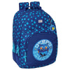 Mochila azul Derpy de Kpop Demon Hunters con estampado de huellas