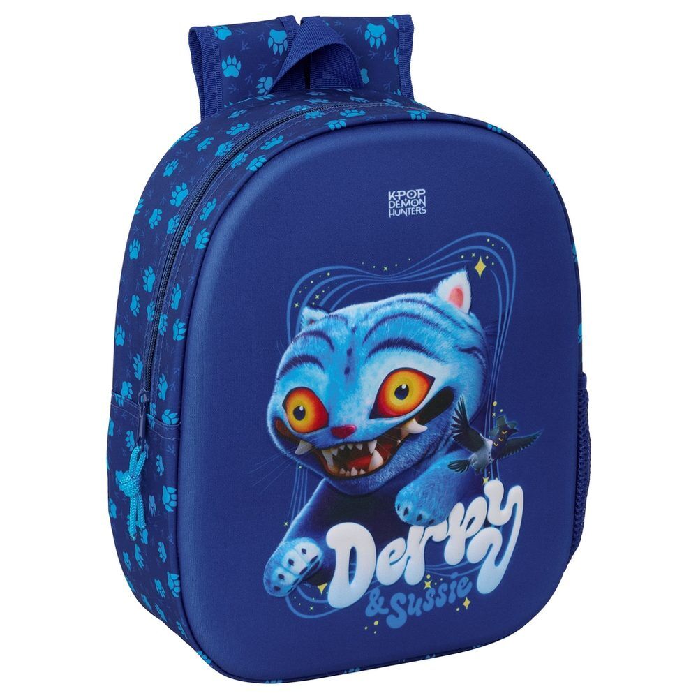 Mochila azul 3D de Derpy de Kpop Demon Hunters