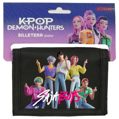 Cartera negra Saja Boys de KPop Demon Hunters