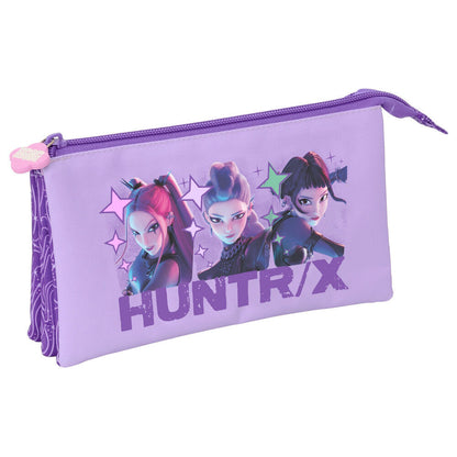 Portatodo triple lila SAFTA Kpop Demon Hunters HUNTR/X