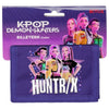 Cartera morada SAFTA KPop Demon Hunters con diseño HUNTR/X