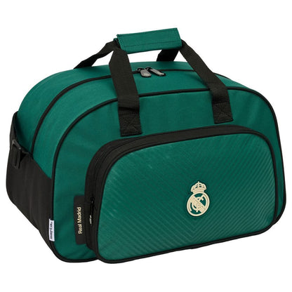 Bolsa de deporte Real Madrid SAFTA verde con bolsillo frontal