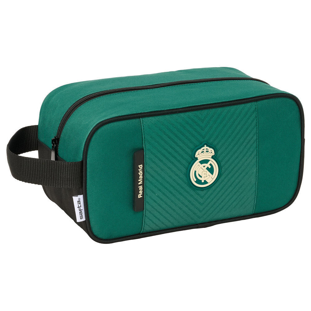 Zapatillero Real Madrid verde SAFTA con asa lateral