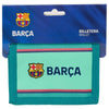 Cartera F.C. Barcelona SAFTA turquesa con escudo y cierre de velcro