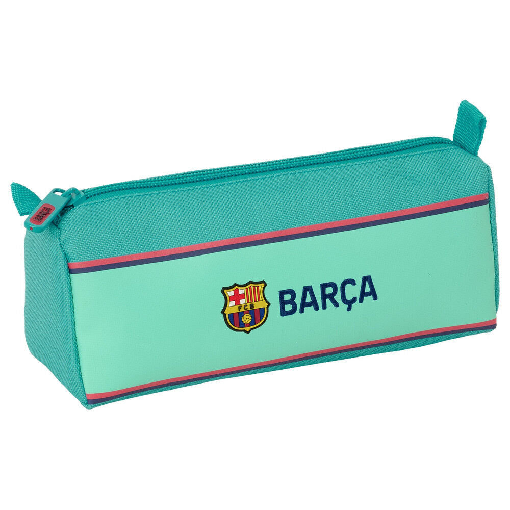 Portatodo F.C. Barcelona SAFTA turquesa con escudo y cremallera