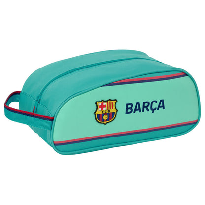 Zapatillero turquesa del F.C. Barcelona SAFTA con asa lateral
