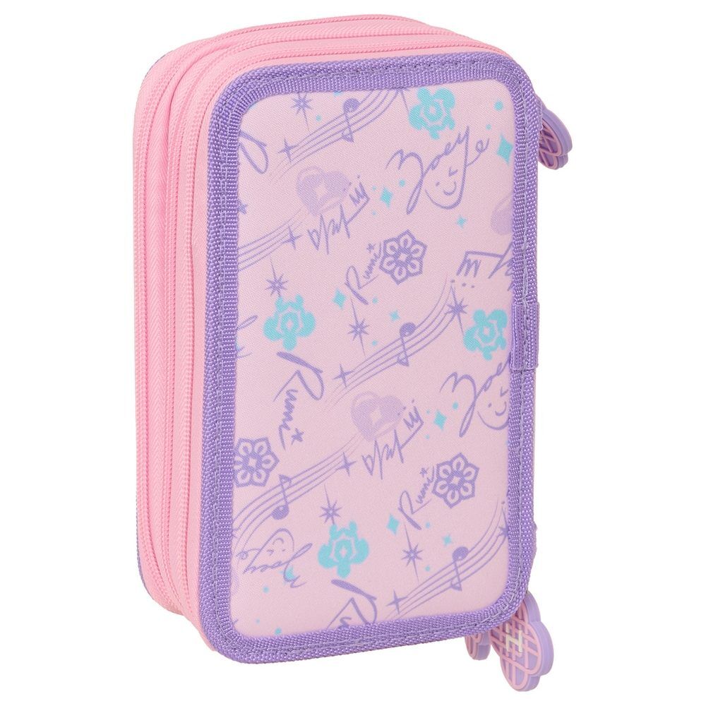 Plumier triple SAFTA Kpop Demon Hunters Chibi rosa y lila - 2