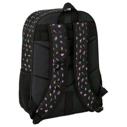Mochila SAFTA KPop Demon Hunters negra con diseño HUNTR/X - 2