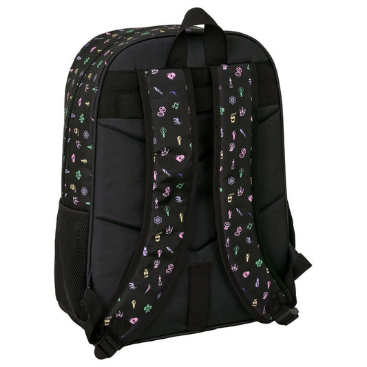 Mochila SAFTA KPop Demon Hunters negra con diseño HUNTR/X - 2