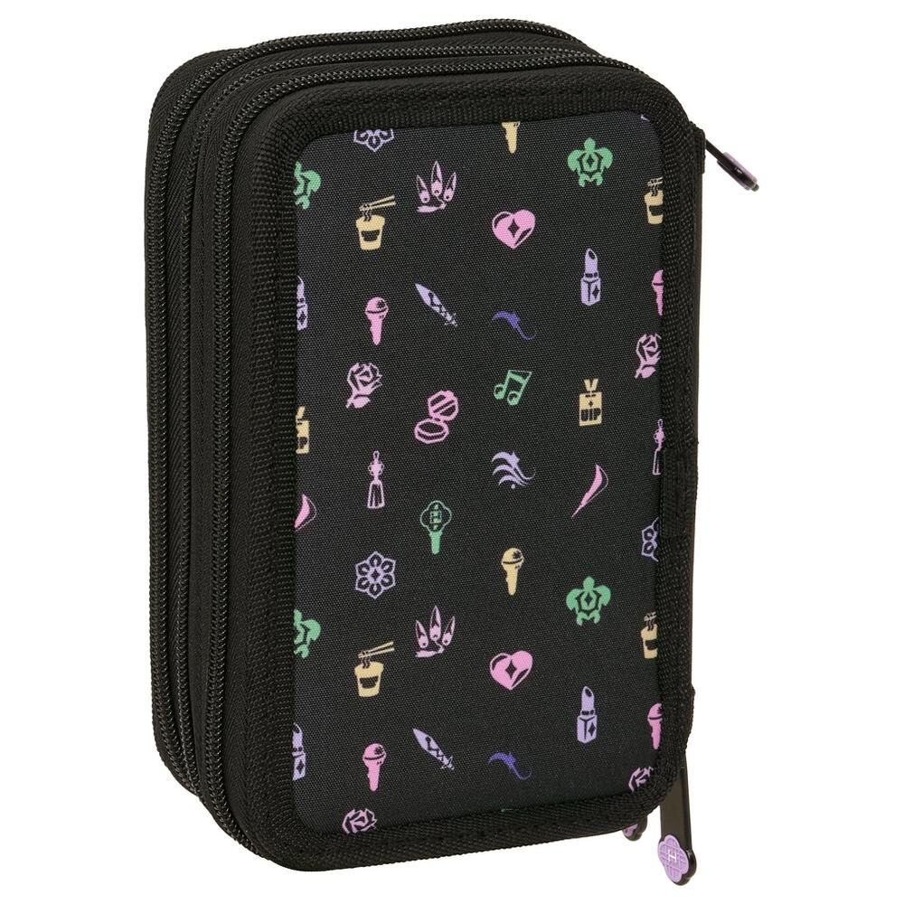 Plumier triple negro SAFTA Kpop Demon Hunters con tres compartimentos - 2