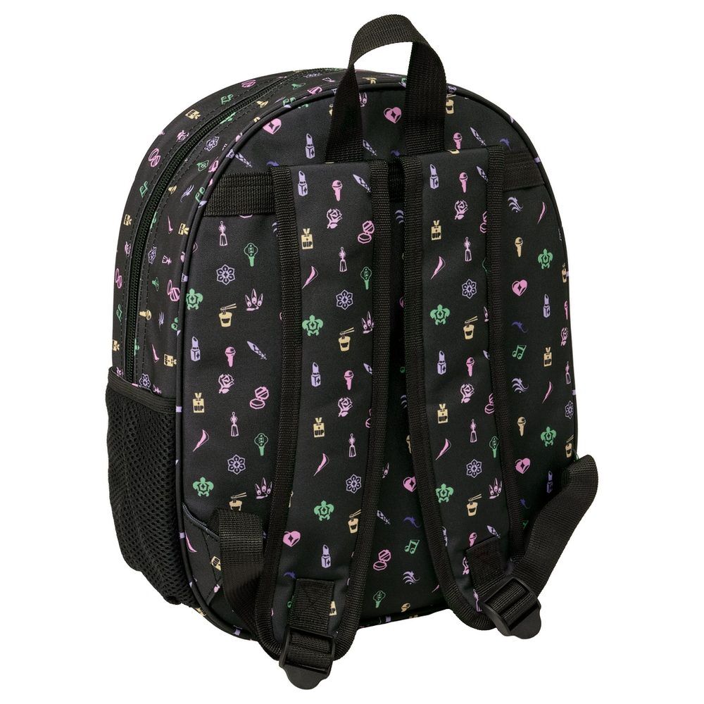 Mochila 3D Sound KPop Demon Hunters negra con diseño HUNTR/X - 2