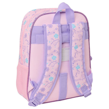 Mochila Chibi Kpop Demon Hunters rosa y lila de 34 cm - 2