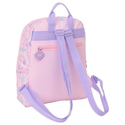Mochila rosa Chibi Kpop Demon Hunters de SAFTA con tres personajes - 2