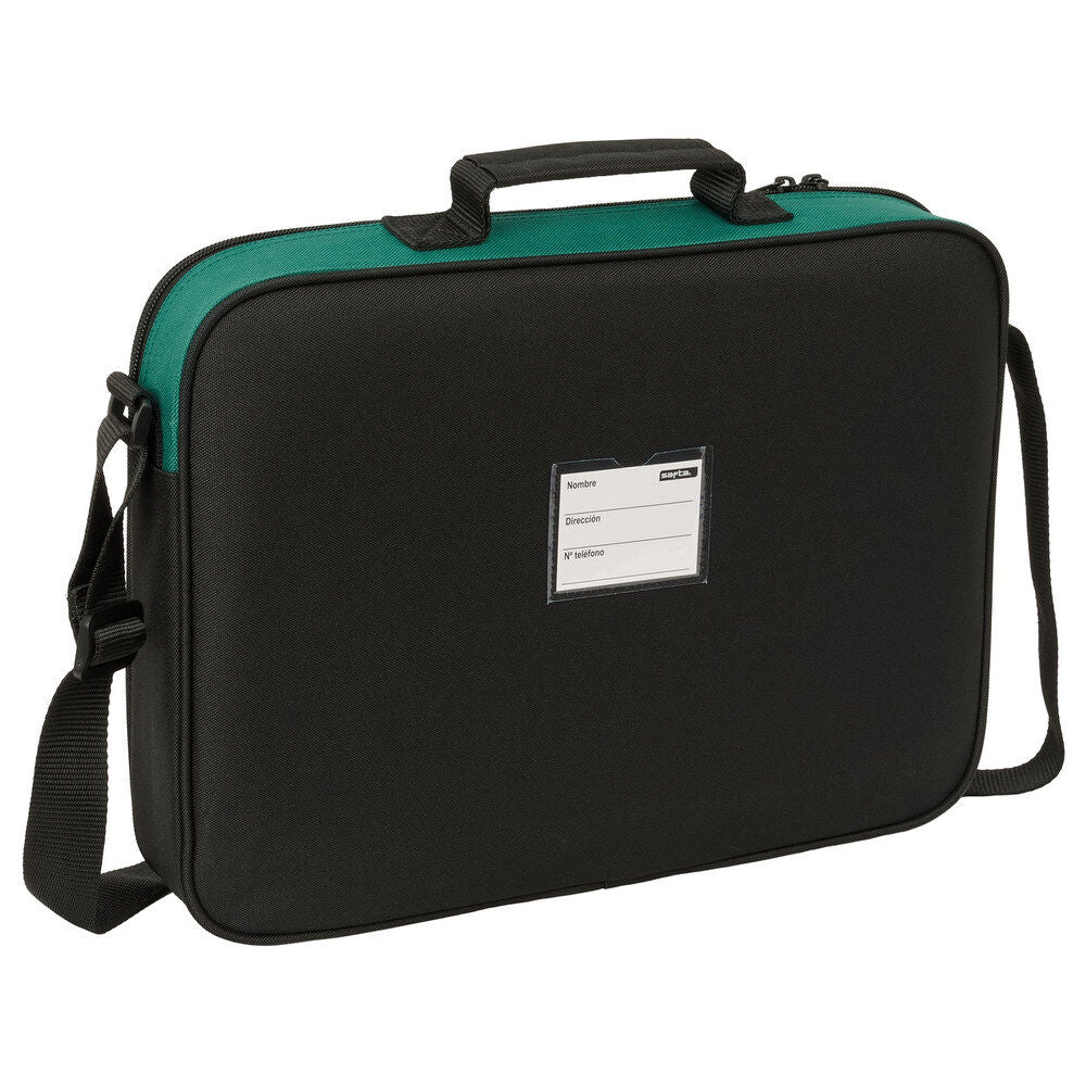 Cartera extraescolar verde del Real Madrid con bandolera ajustable - 2